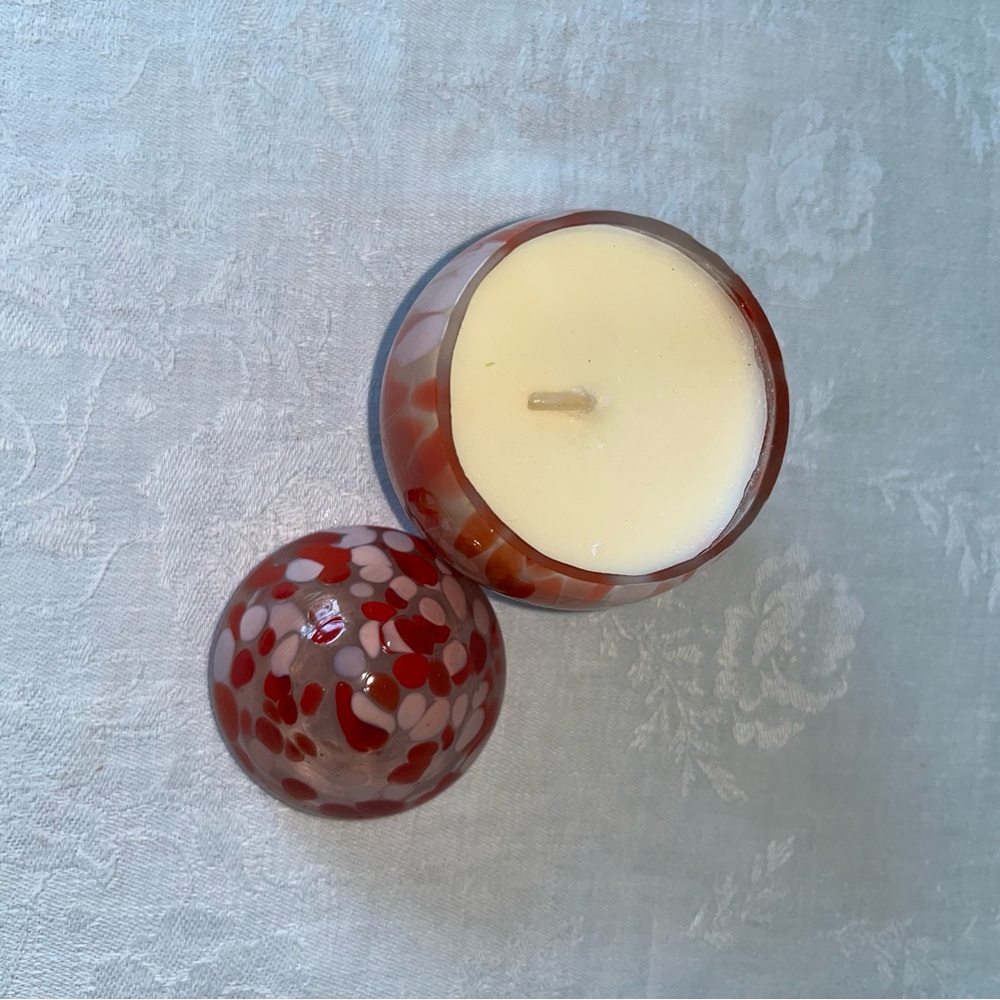 Anthropologie NIB Mini Cheena Egg Floral Pink Peony & Neroli Glass Candle - Picture 8 of 16